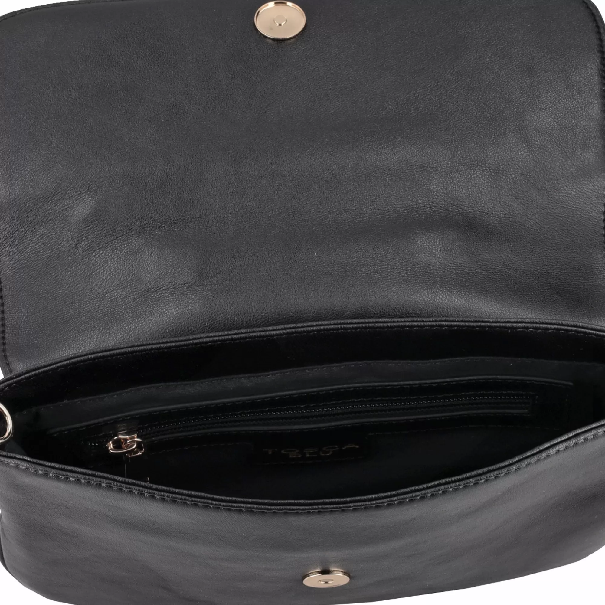 Borse A Mano*Tosca Blu Borsa A Mano "Apple Pie" Nera In 100% Pelle Nero