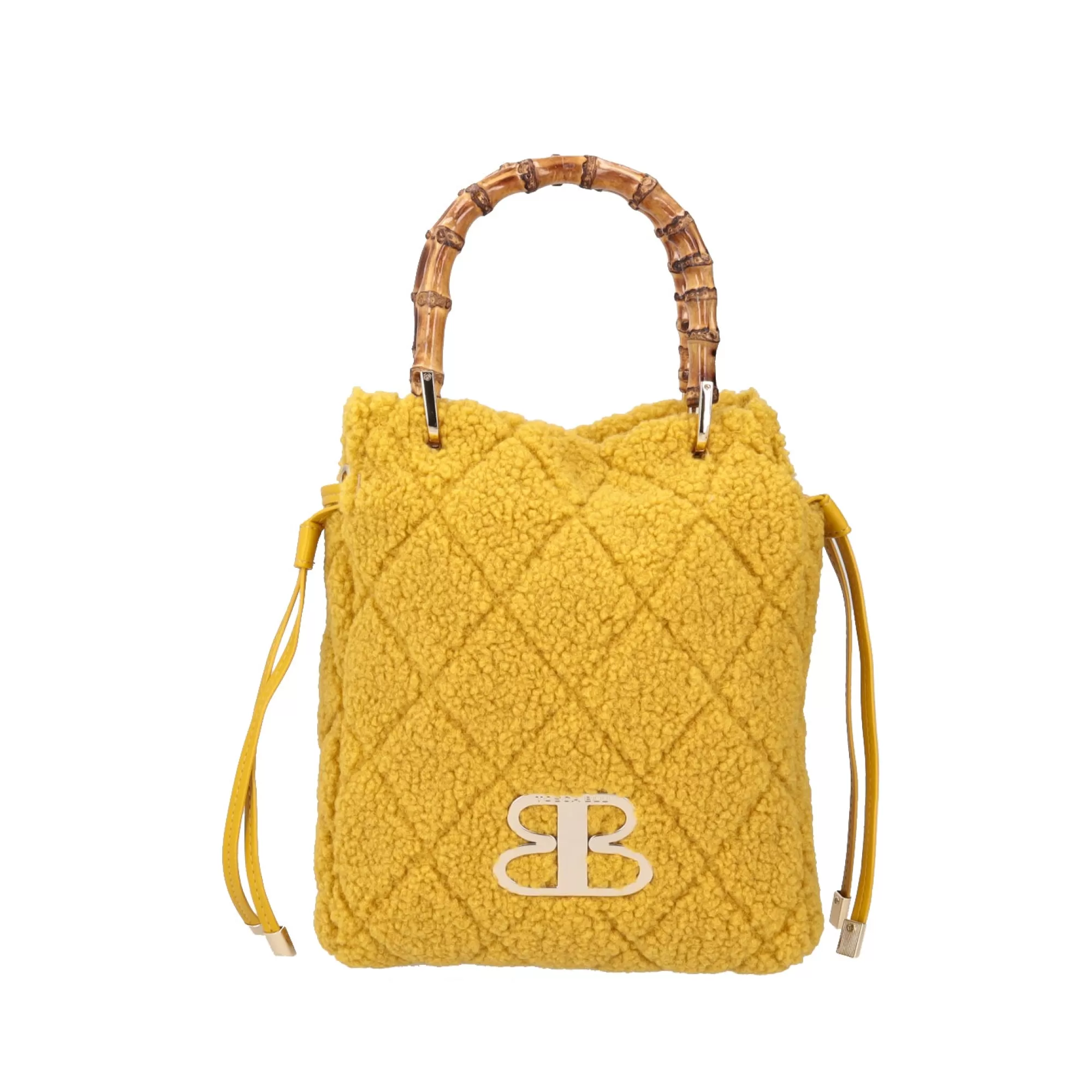 Borse A Mano*Tosca Blu Borsa A Mano Media "Cannella" Color Ocra Giallo