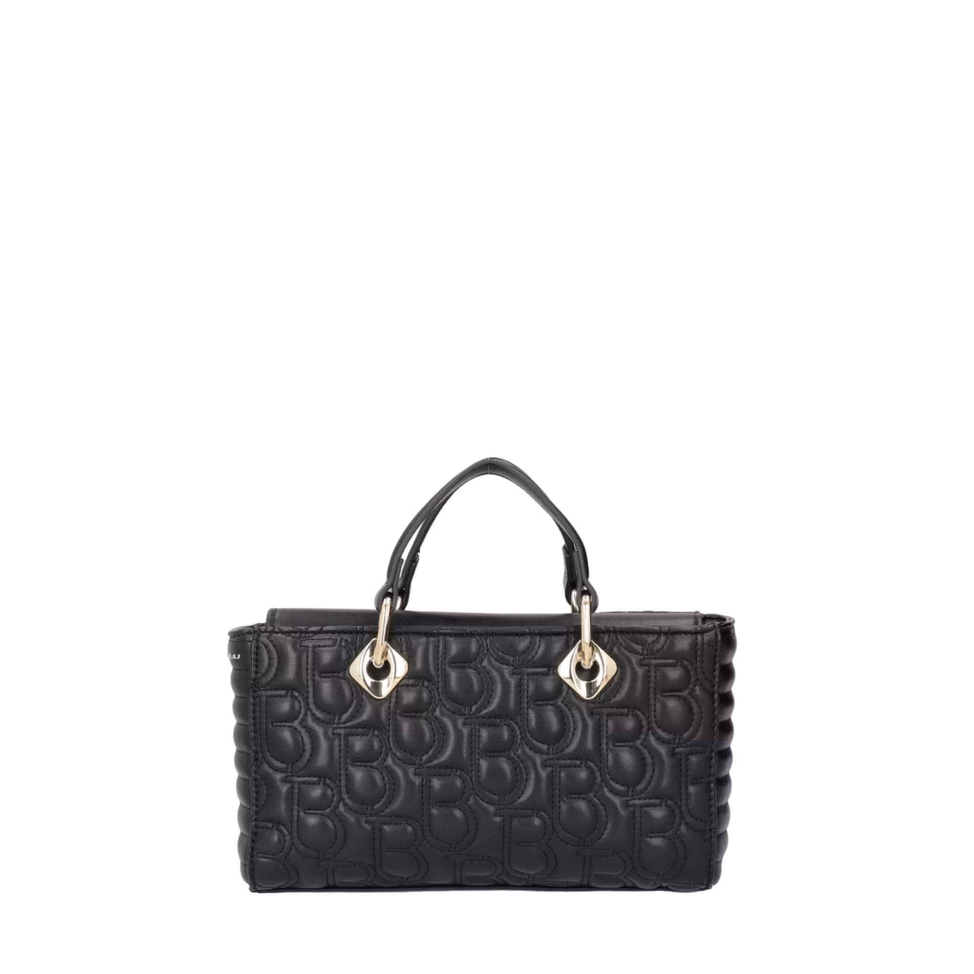 Borse A Mano*Tosca Blu Borsa A Mano Piccola "Tb Logo Trapuntata" In Similpelle Nero