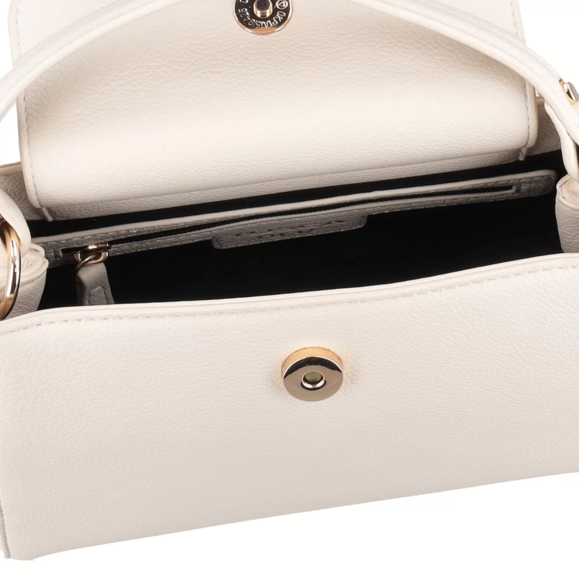 Borse A Mano*Tosca Blu Borsa A Mano "Shirley" Color Latte Con Pompon Bianco