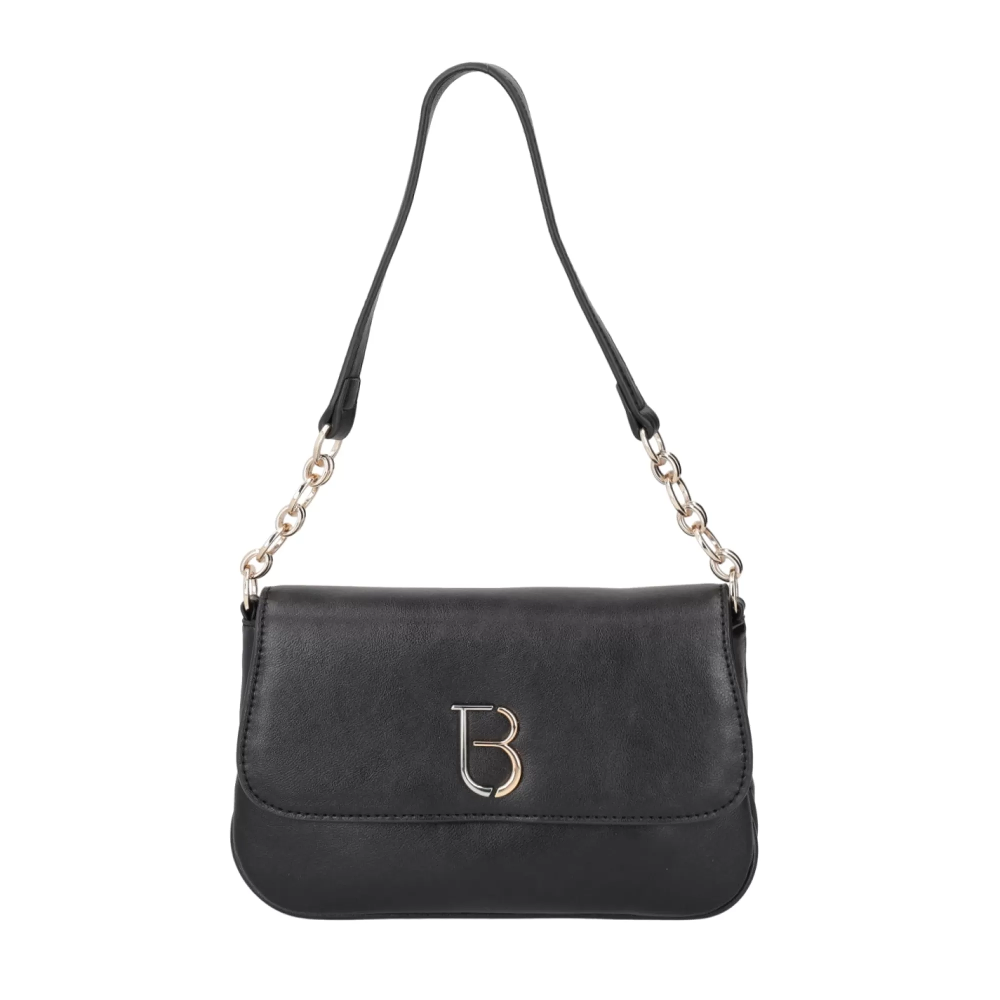 Borse A Tracolla*Tosca Blu Borsa A Tracolla "Apple Pie" Nera In 100% Pelle Nero