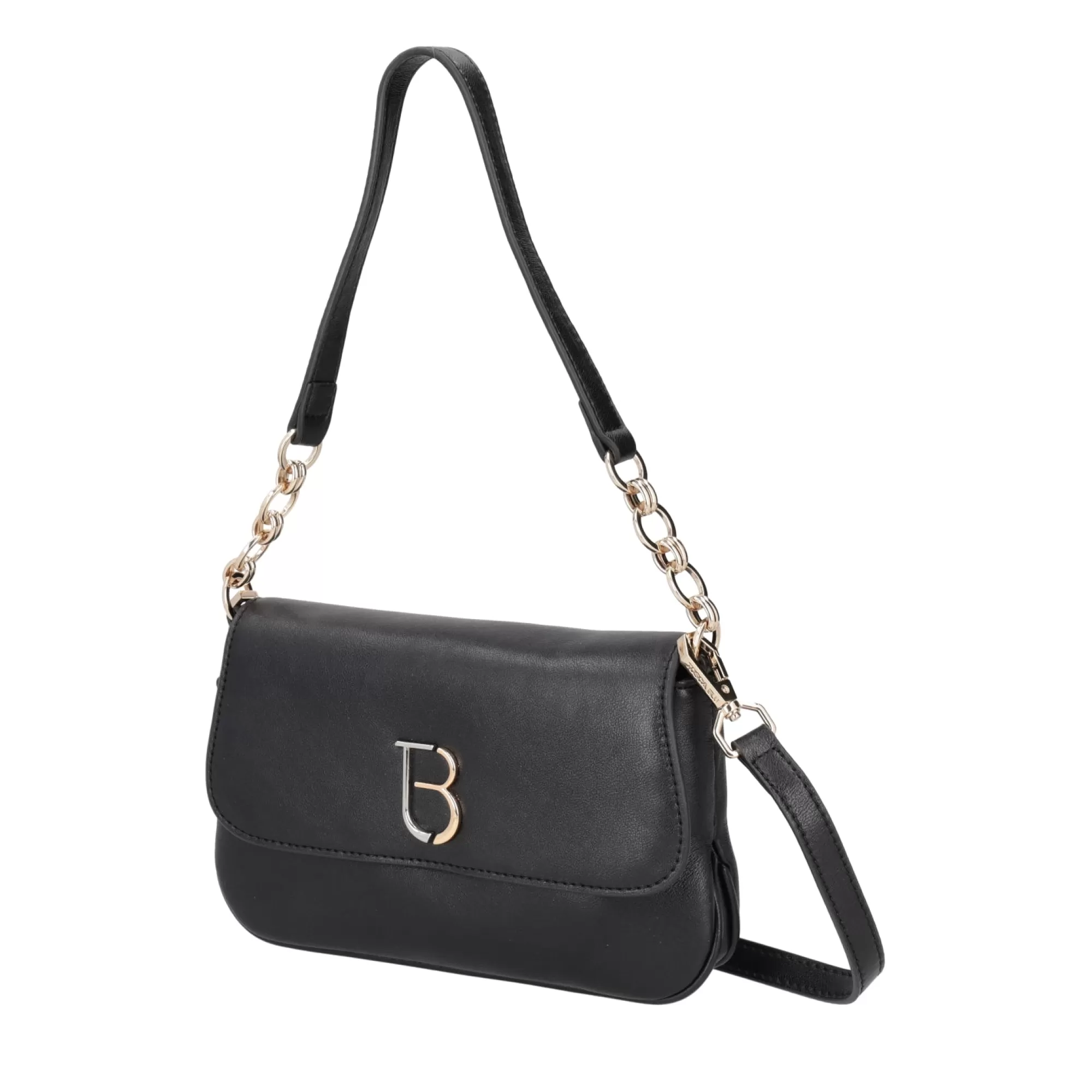 Borse A Tracolla*Tosca Blu Borsa A Tracolla "Apple Pie" Nera In 100% Pelle Nero
