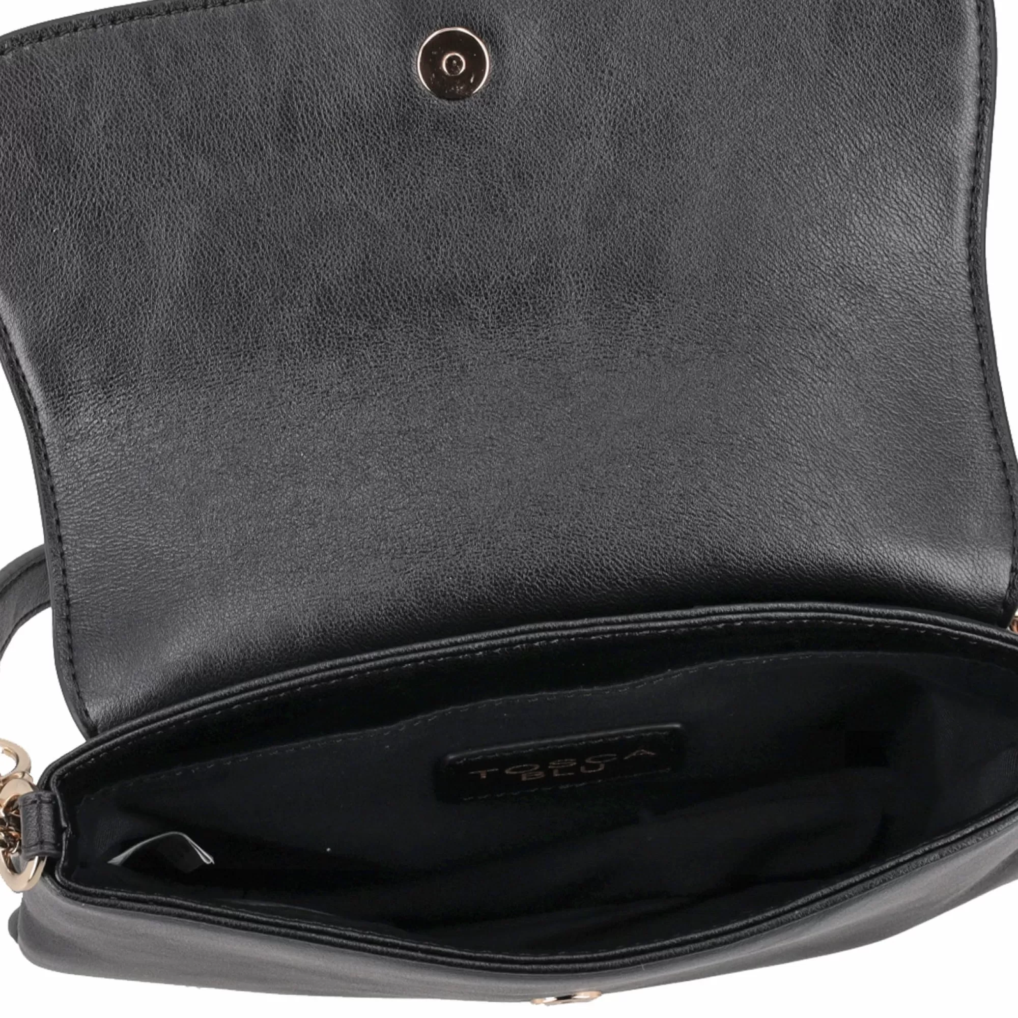 Borse A Tracolla*Tosca Blu Borsa A Tracolla "Apple Pie" Nera In 100% Pelle Nero