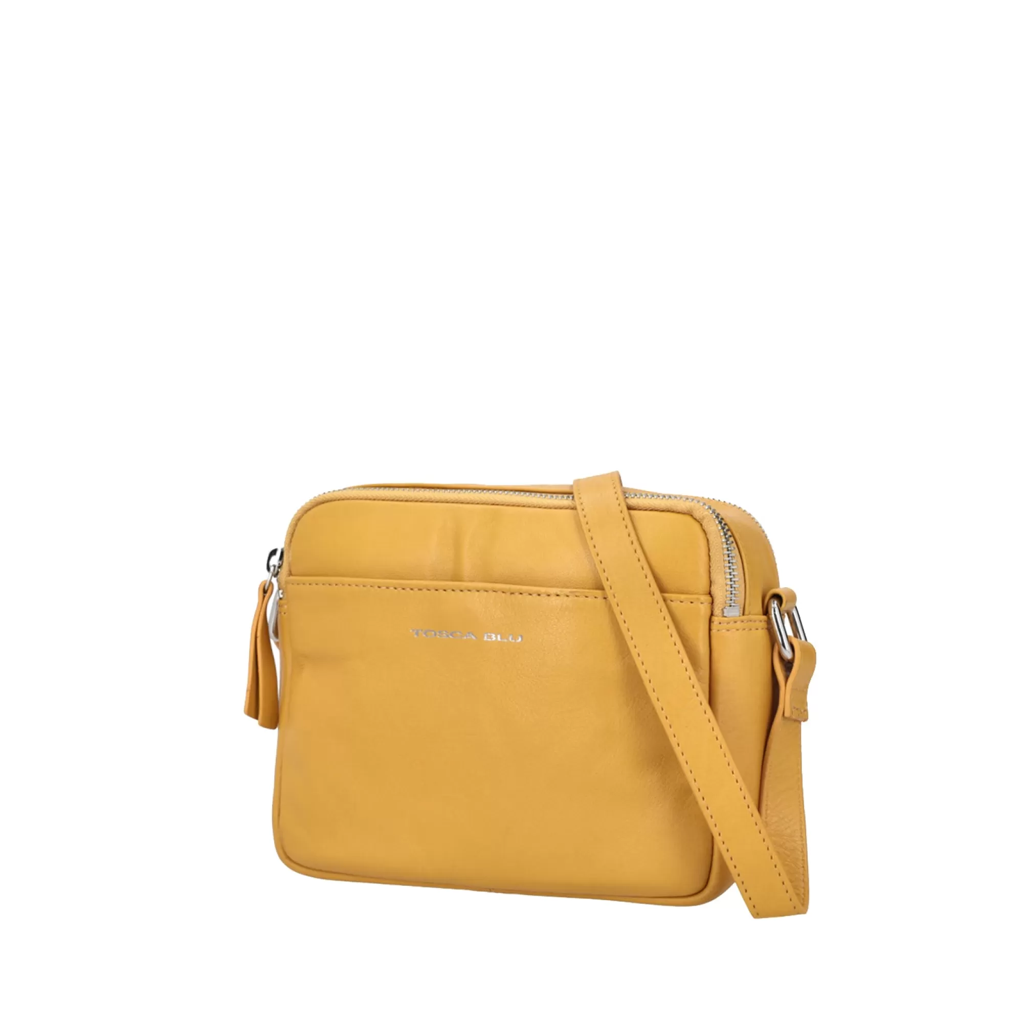 Borse A Tracolla*Tosca Blu Borsa A Tracolla "Basic Wallets" Color Ocra Giallo
