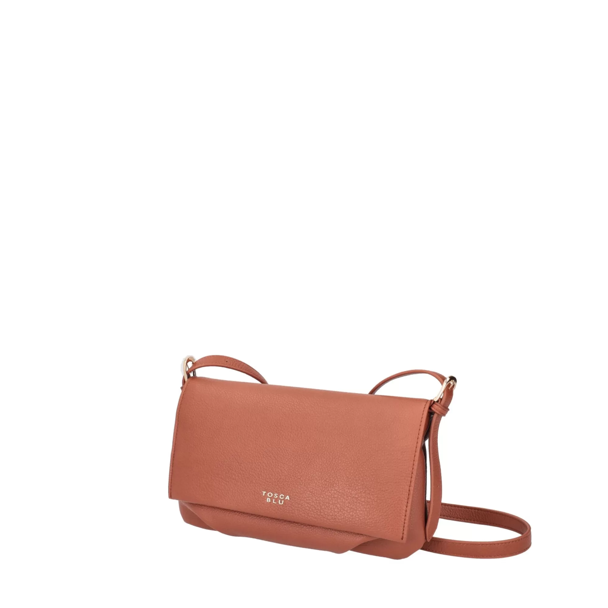 Borse A Tracolla*Tosca Blu Borsa A Tracolla "Millefoglie" Color Cuoio Con Frange Marrone