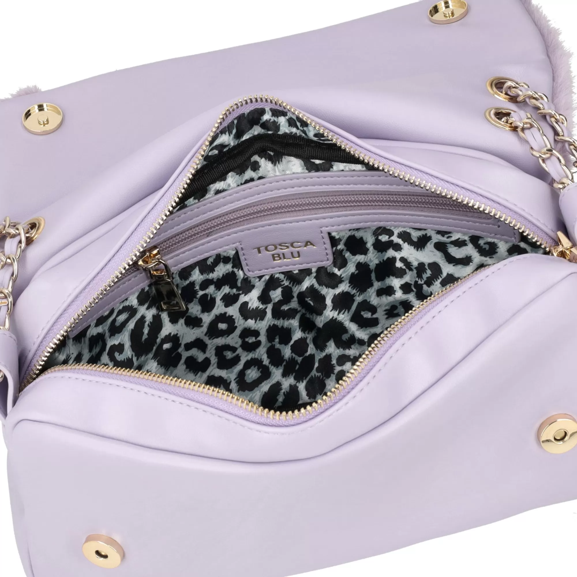 Borse A Tracolla*Tosca Blu Borsa A Tracolla "Zucchero" In Violetto Con Chiusura Magnetica Viola