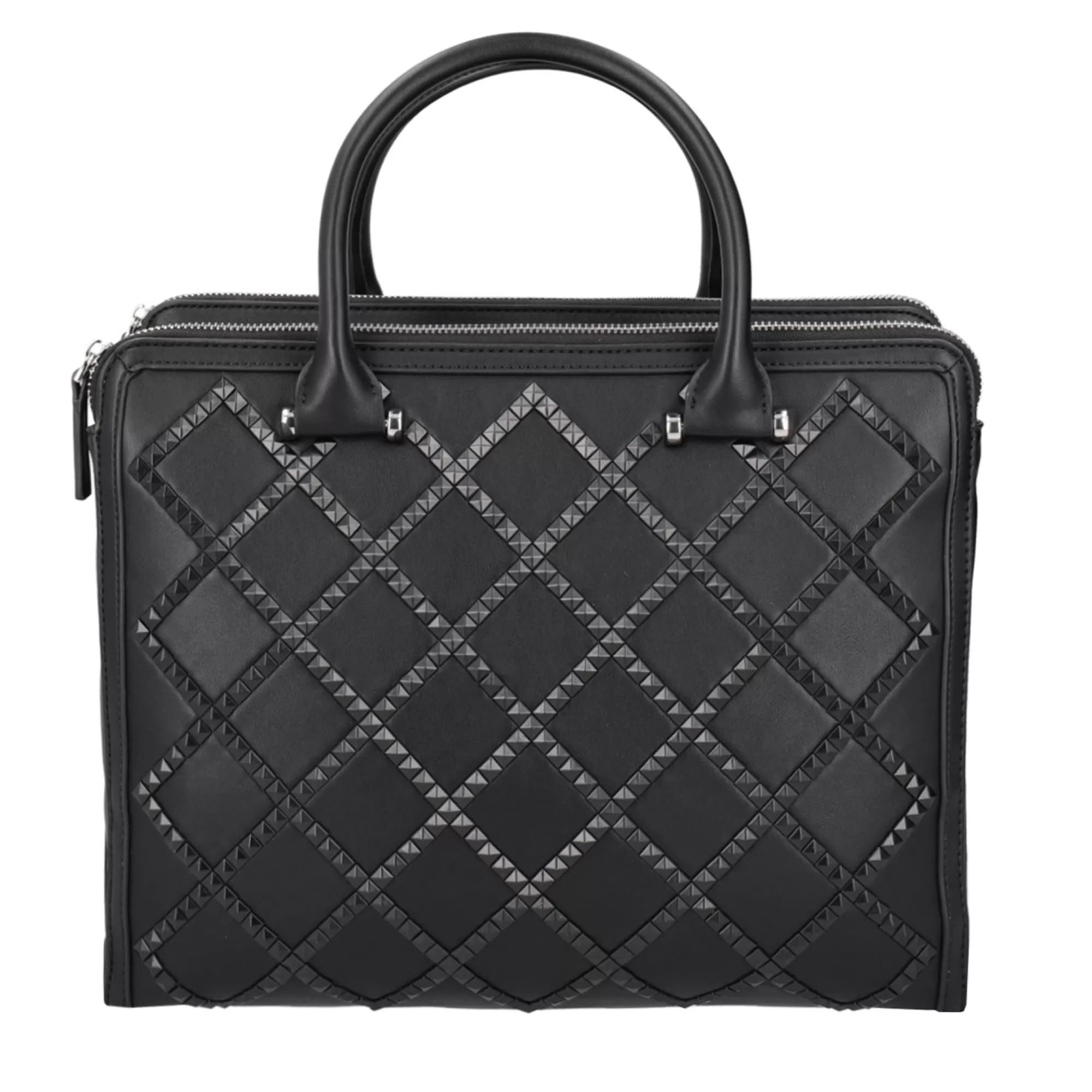 Borse Business*Tosca Blu Borsa Da Lavoro "Harvard" Nera Con Borchiette Nero
