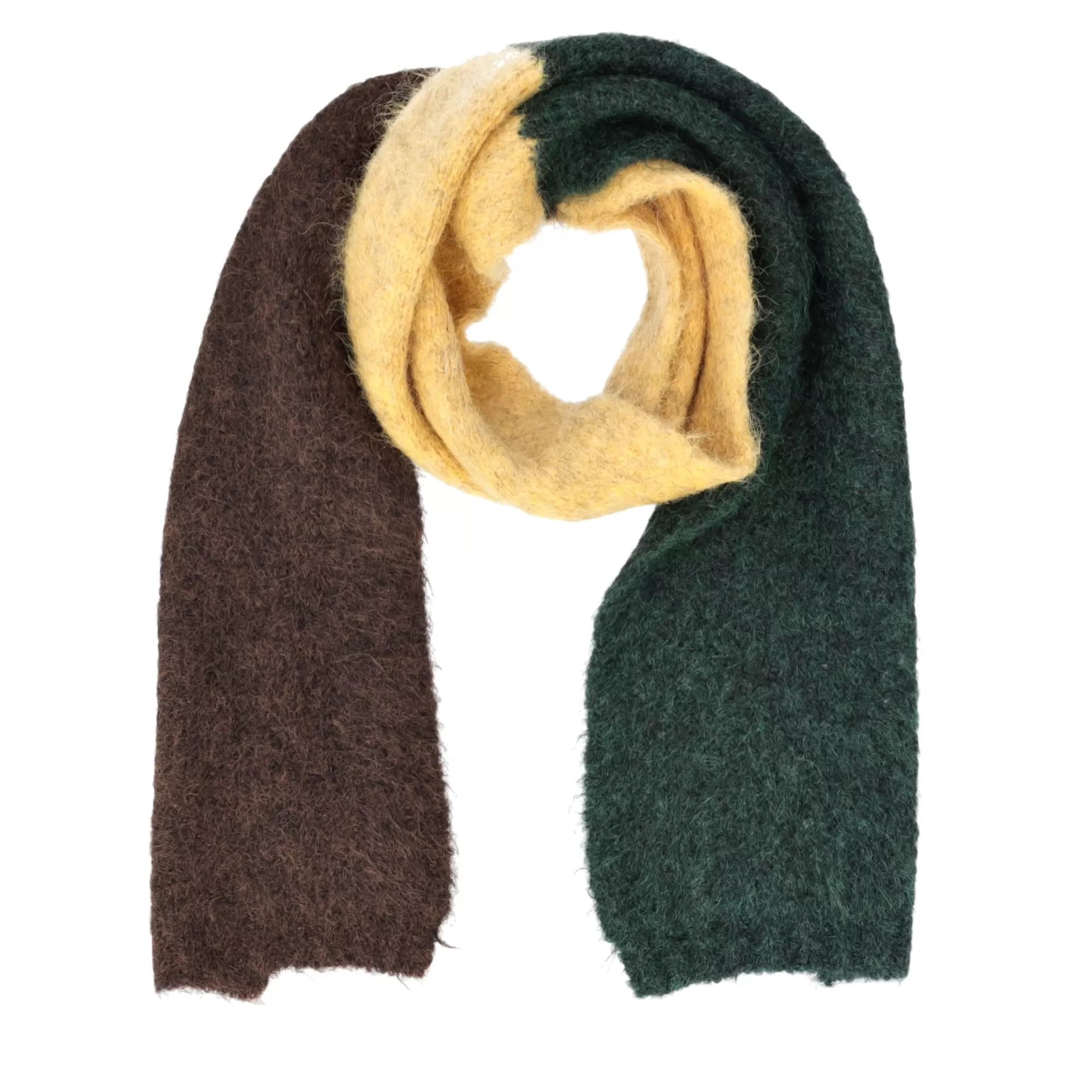 Foulard E Sciarpe*Tosca Blu Morbida Sciarpa "Ananas" Multicolor Marrone