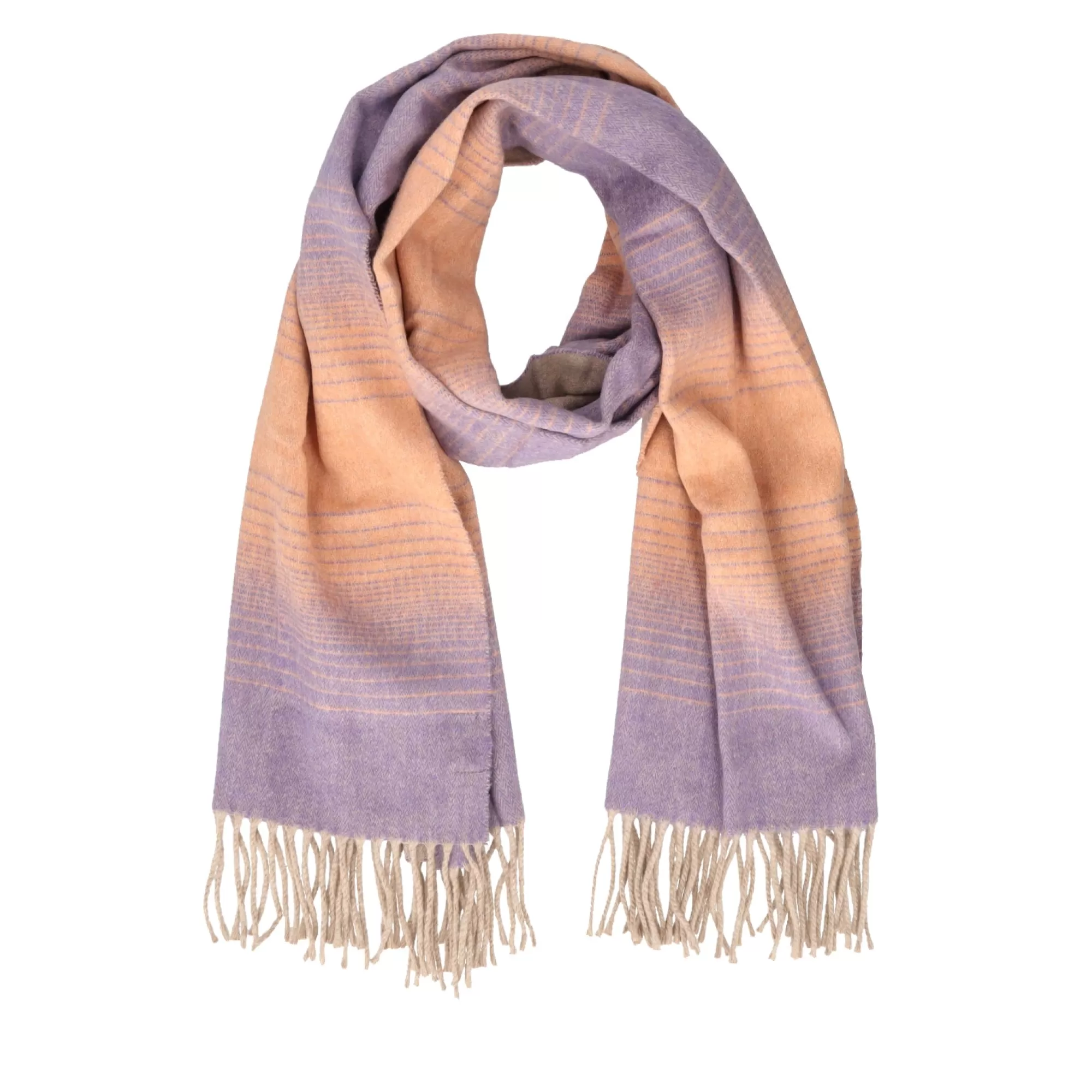 Foulard E Sciarpe*Tosca Blu Morbida Sciarpa "Lime" In Misto Cotone Violetto Made In Italy Viola
