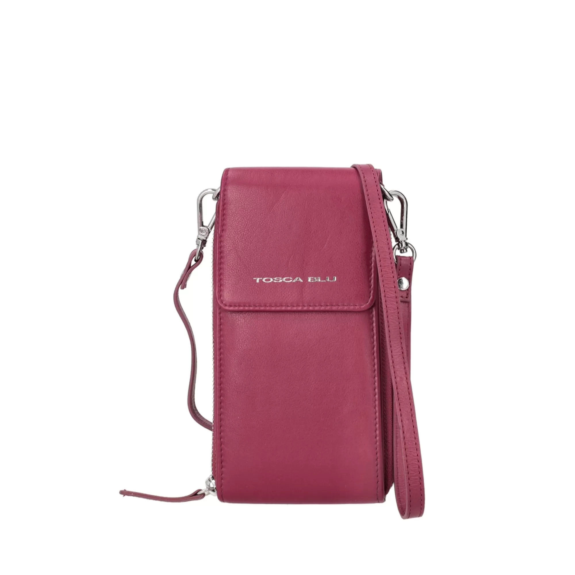 Portafogli E Portachiavi*Tosca Blu Portacellulare "Basic Wallets" Color Prugna Viola