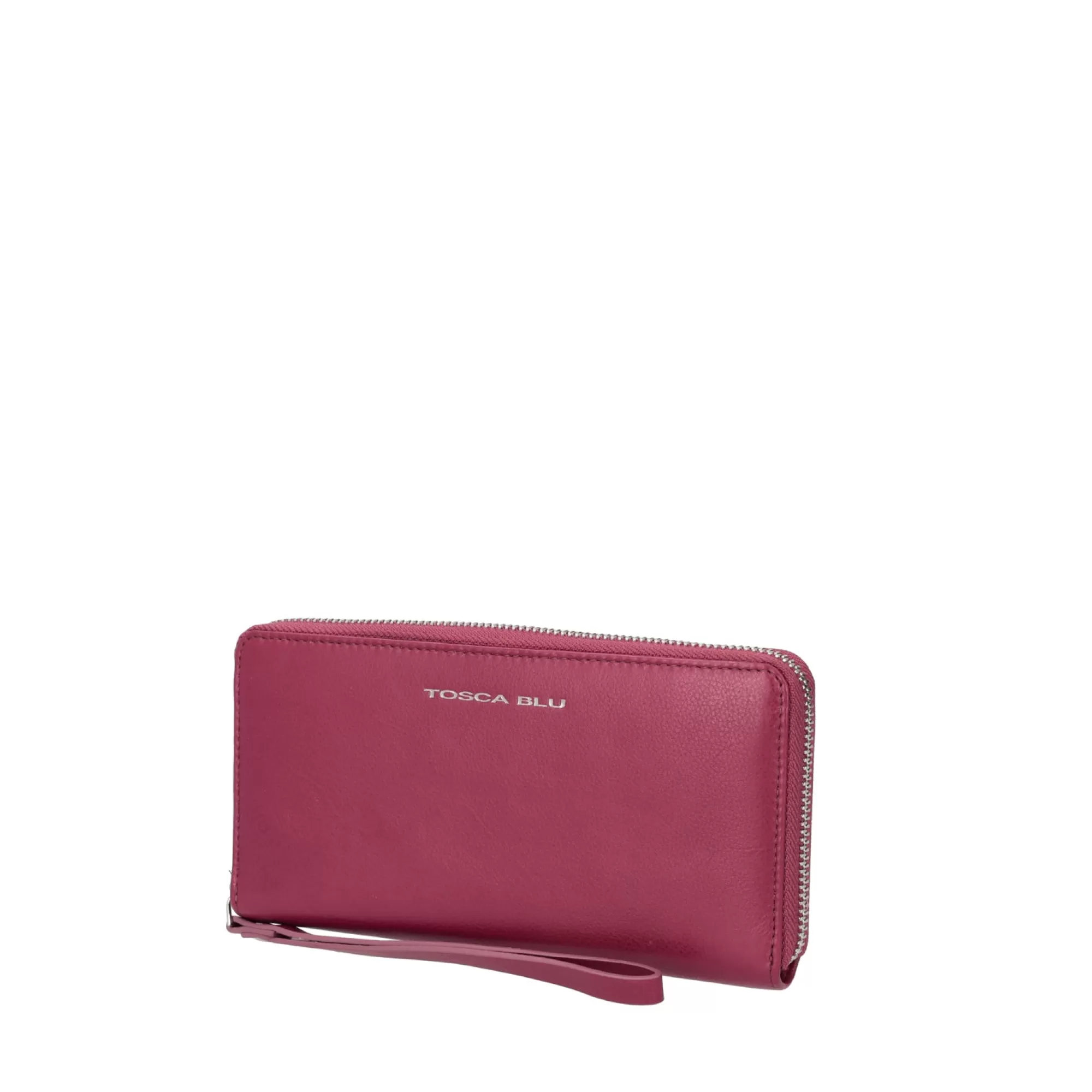 Portafogli E Portachiavi*Tosca Blu Portafoglio Grande "Basic Wallet" Color Prugna Viola