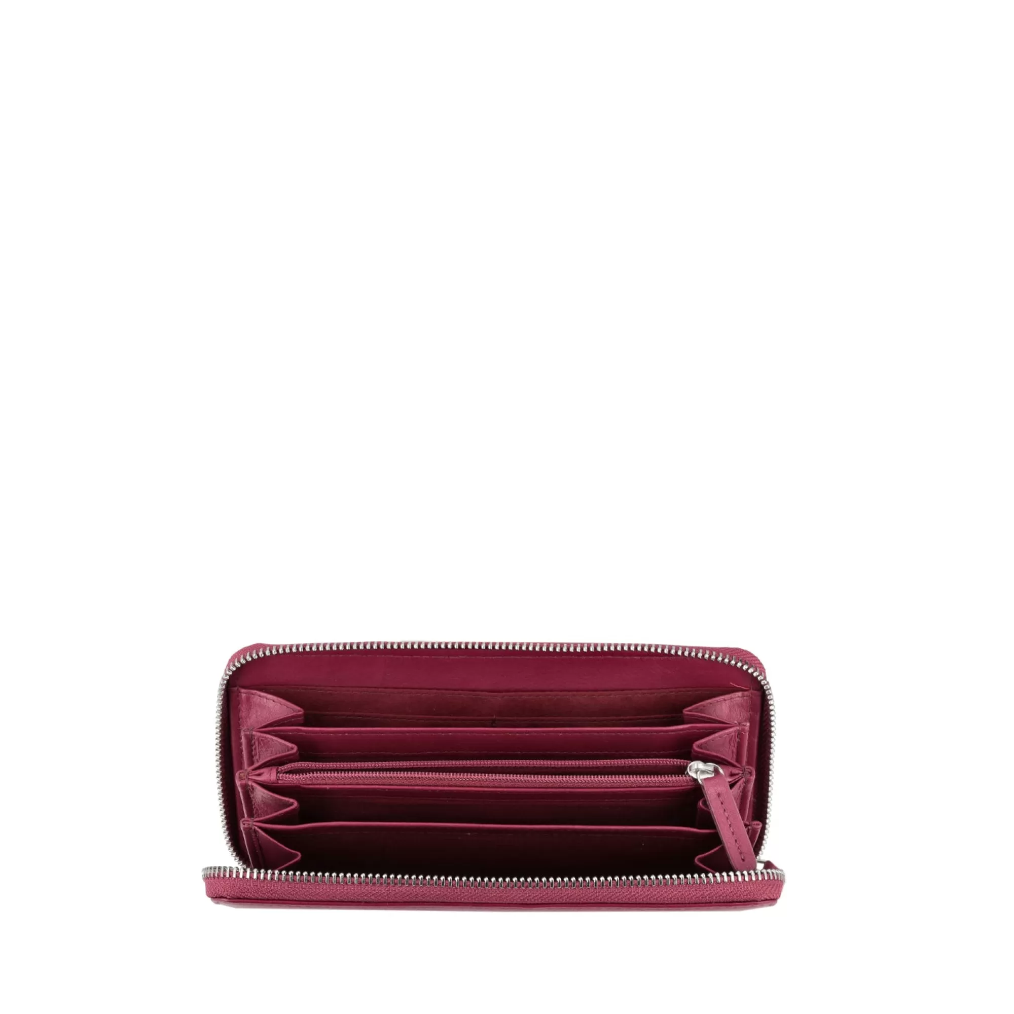 Portafogli E Portachiavi*Tosca Blu Portafoglio Grande "Basic Wallet" Color Prugna Viola