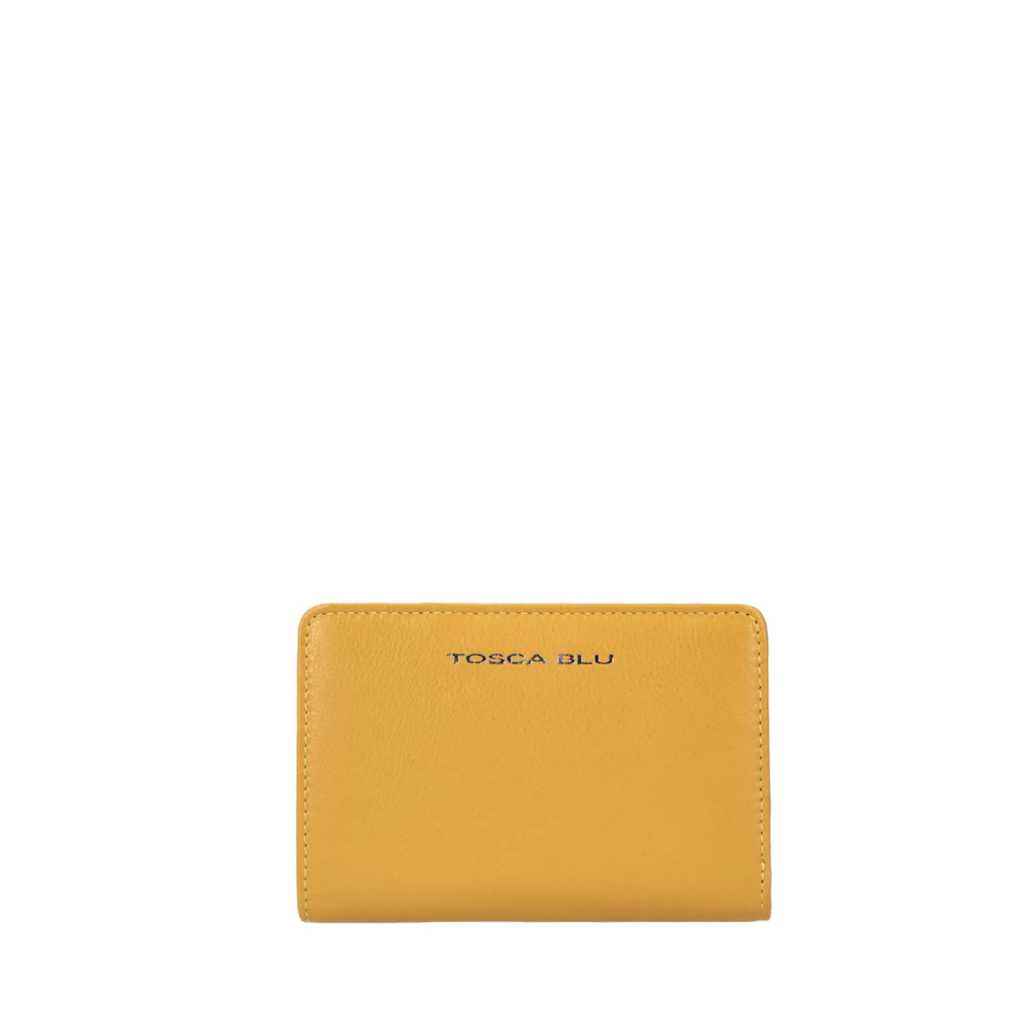 Portafogli E Portachiavi*Tosca Blu Portafoglio Medio "Basic Wallets" Color Ocra Giallo
