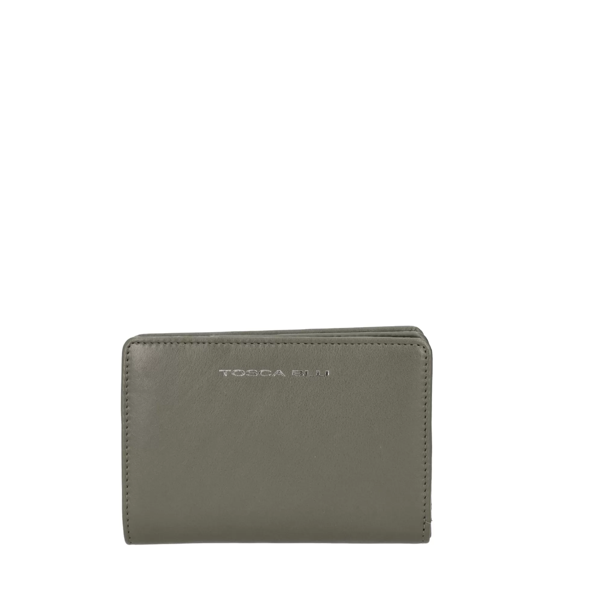 Portafogli E Portachiavi*Tosca Blu Portafoglio Medio "Basic Wallets" In Elegante Color Oliva Verde