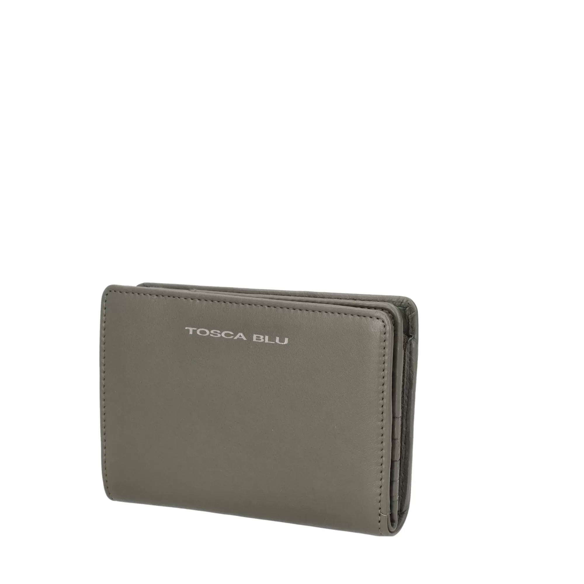 Portafogli E Portachiavi*Tosca Blu Portafoglio Medio "Basic Wallets" In Elegante Color Oliva Verde