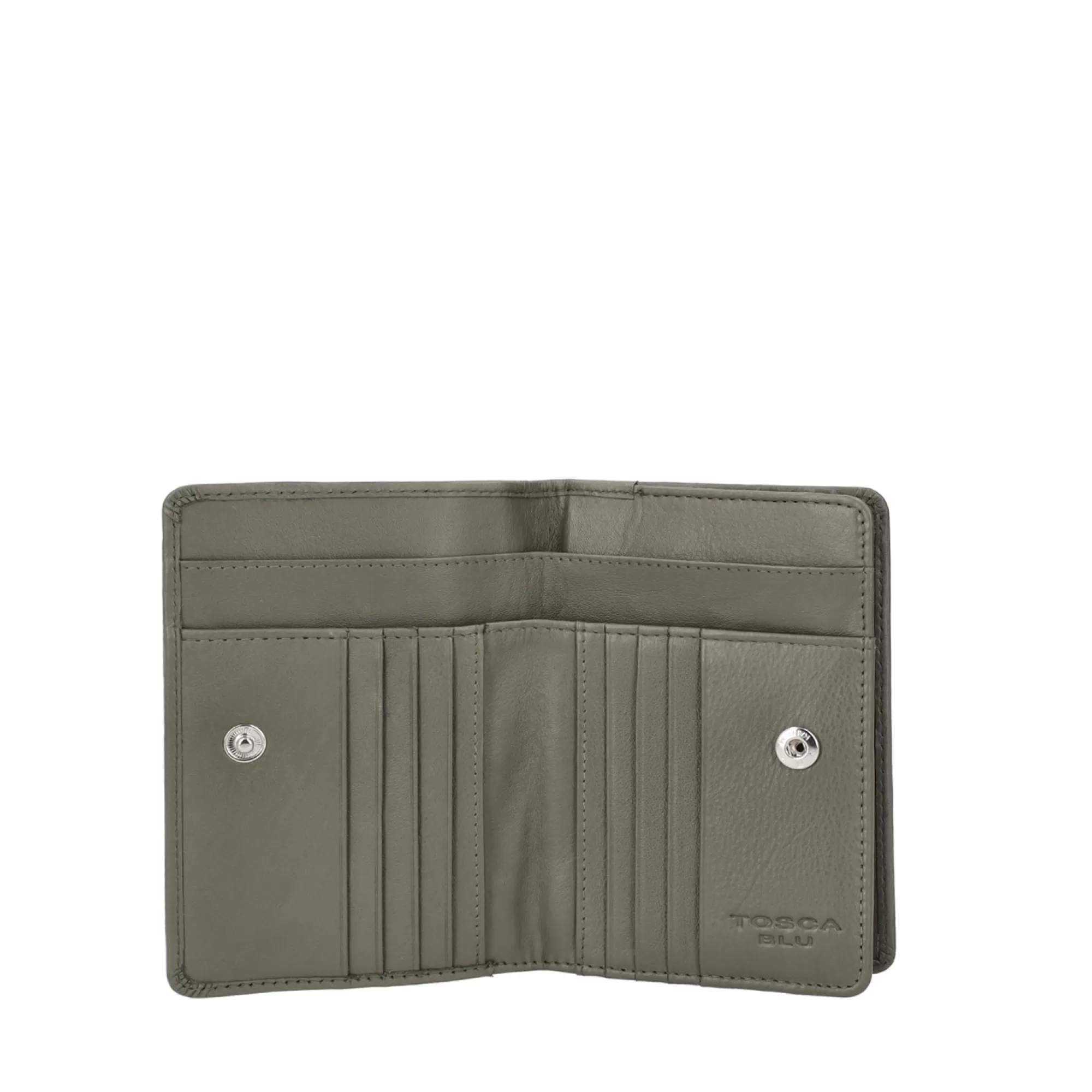 Portafogli E Portachiavi*Tosca Blu Portafoglio Medio "Basic Wallets" In Elegante Color Oliva Verde
