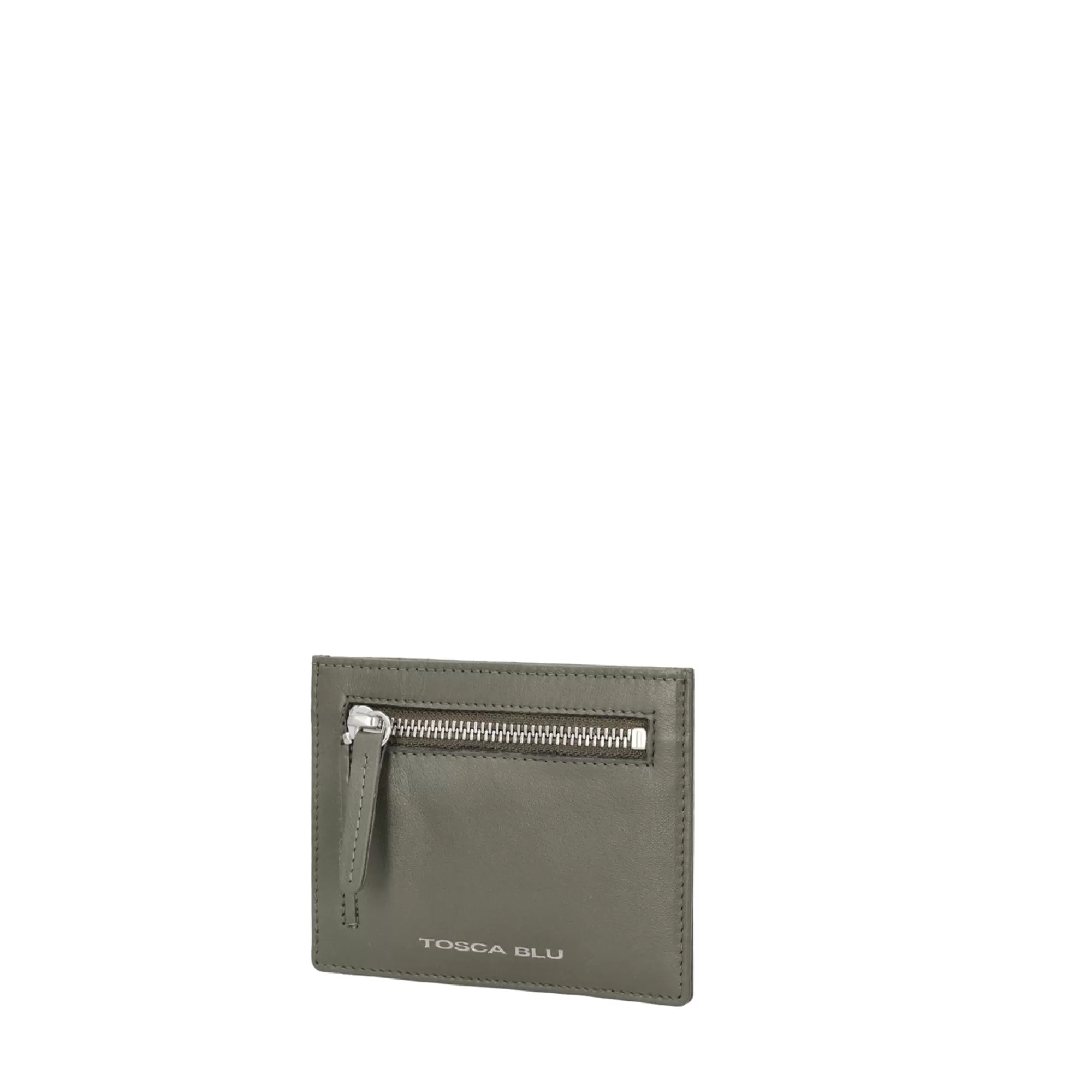 Portafogli E Portachiavi*Tosca Blu Portatessere "Basic Wallets" Color Oliva Verde