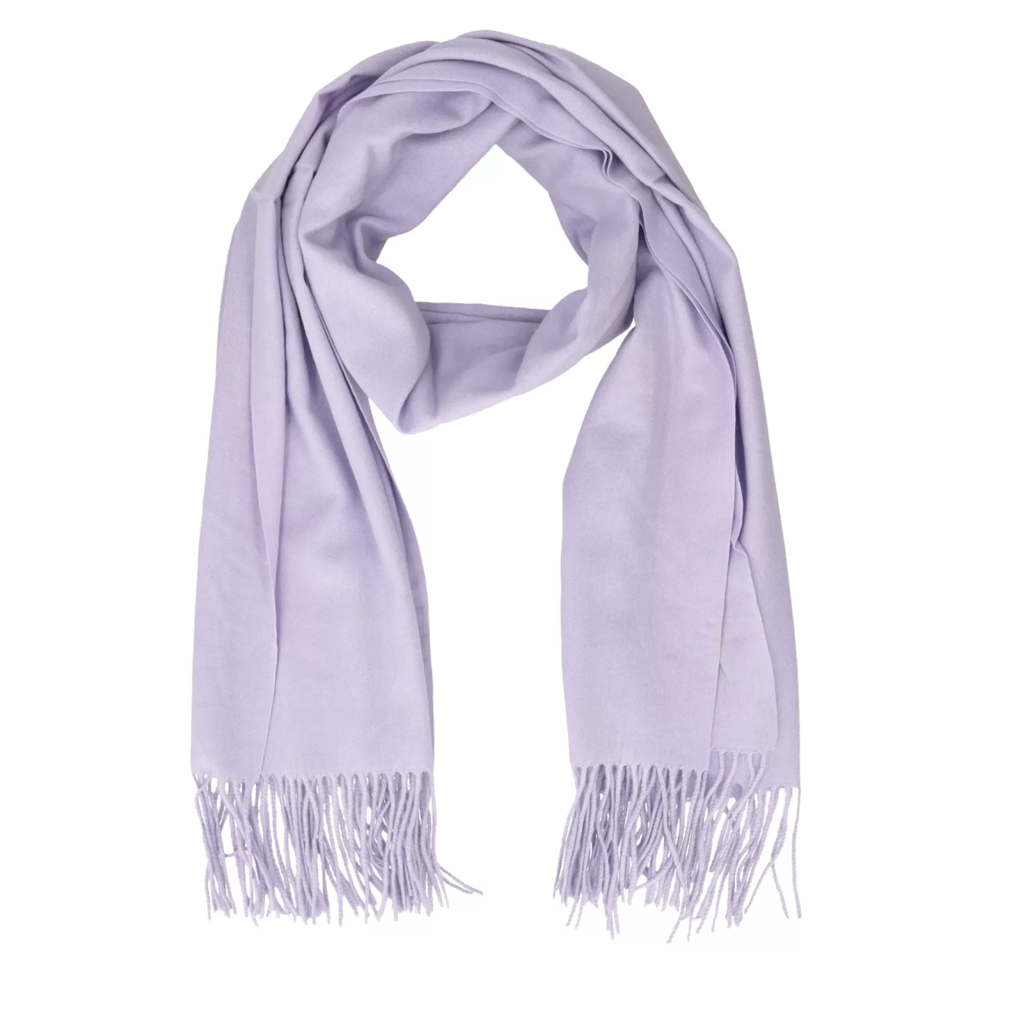 Foulard E Sciarpe*Tosca Blu Sciarpa "Mora" Color Violetto Con Frange Viola