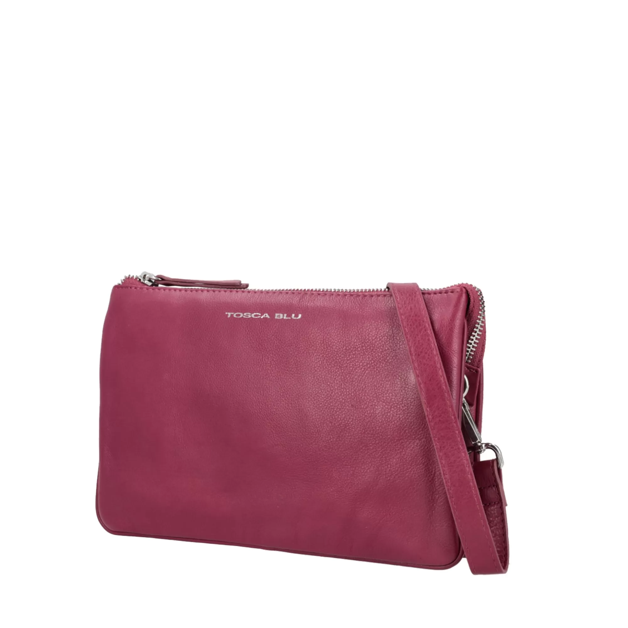 Borse A Tracolla*Tosca Blu Tracolla Multitasche "Basic Wallets" Color Prugna Viola