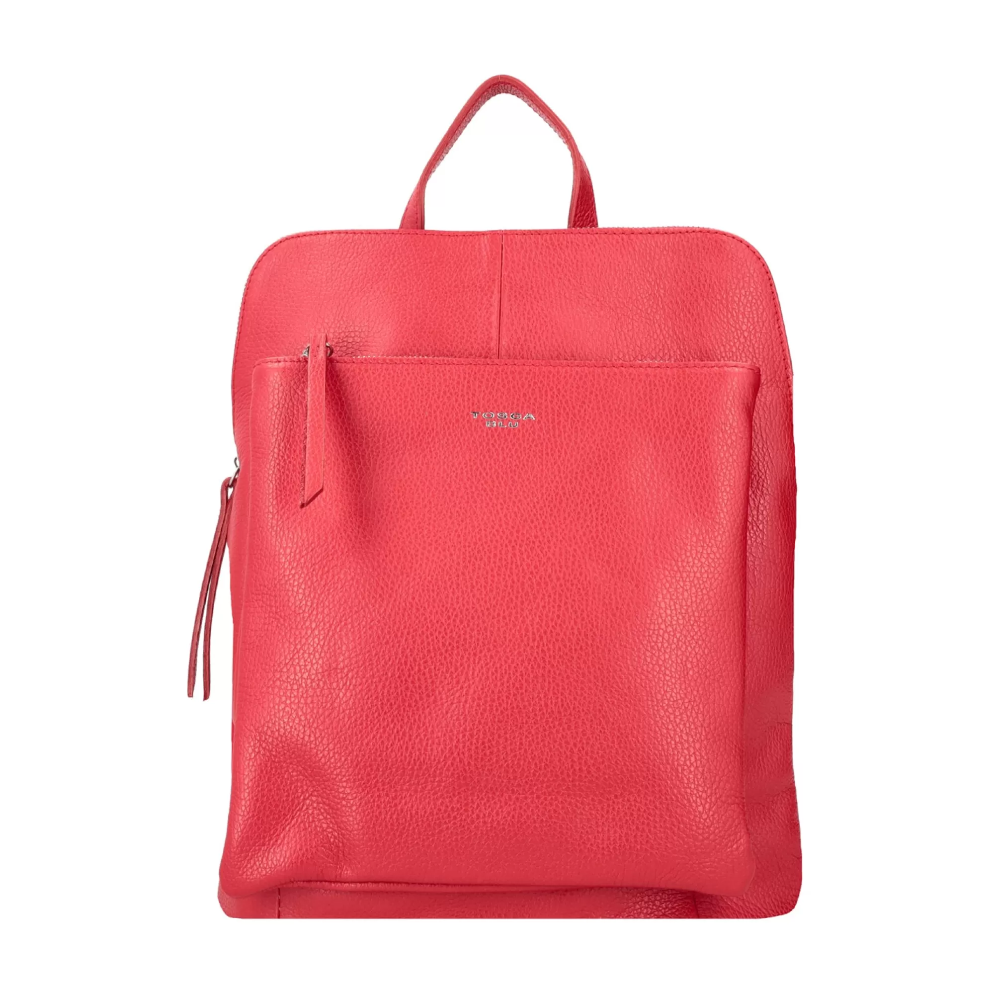 Zaini*Tosca Blu Zaino In Pelle Con Chiusura A Zip Colore Rosso Blu